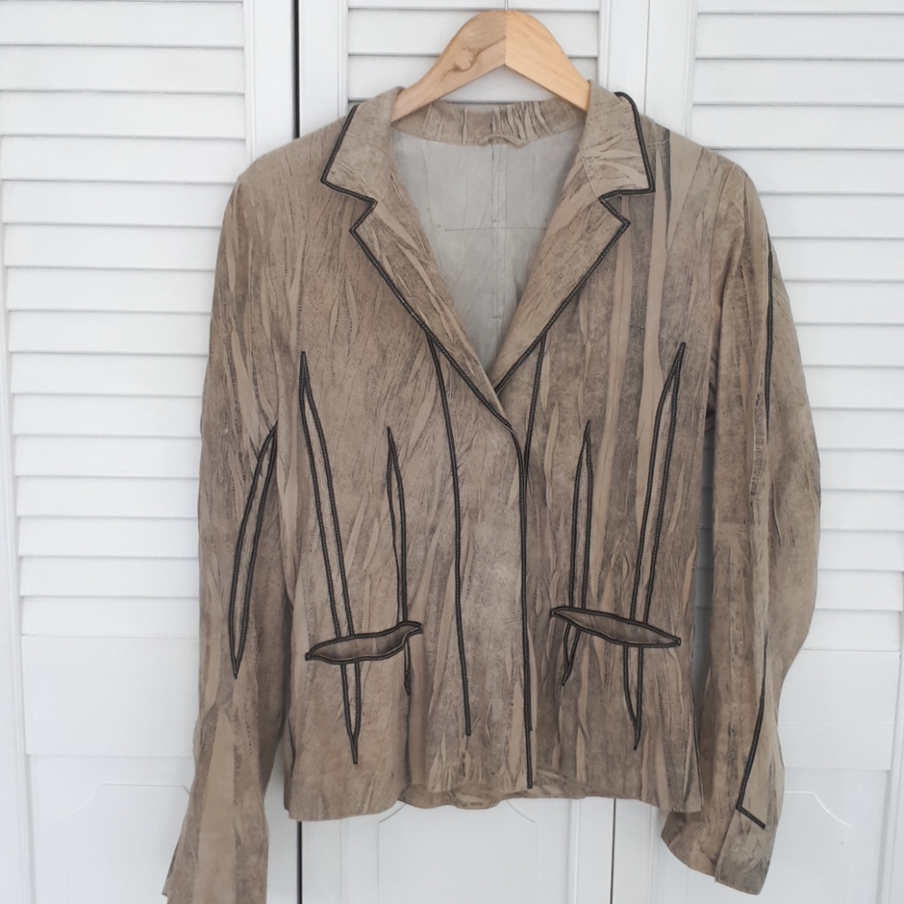 Sylvie schimmel soft leather jacket.